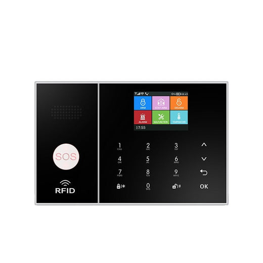 Sistem de alarmă HIVA Tuya, Securitate pentru acasă, Viață inteligentă Control aplicație Alarma de securitate GSM Wifi cu ușă și senzor PIR funcționează cu Alexa