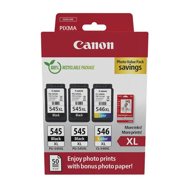 Pachet cartuse Canon PG 545XL X2 CL 546XL Multipack