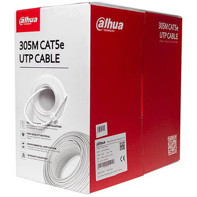Cablu UTP Cat6 – 305 m, cu conductor din cupru pur și manta PVC ignifuga