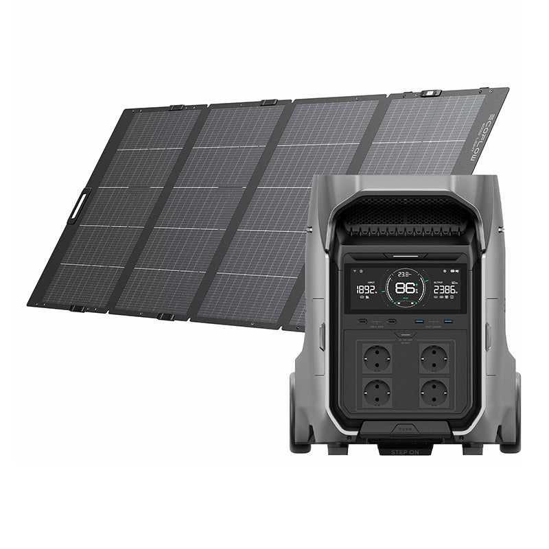 Set EcoFlow DELTA Pro 3 cu panou solar de 400 W