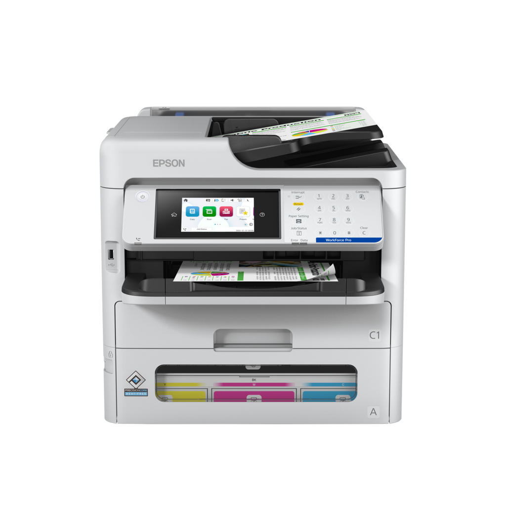 Multifuncțională A4 Epson WorkForce Pro EM-C800RDWF vedere frontală