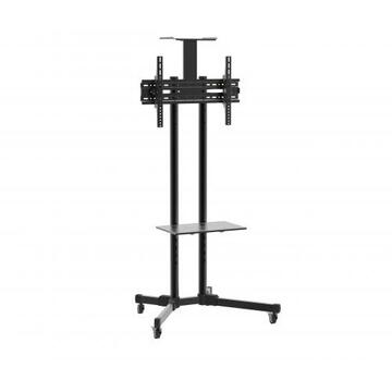 Stand TV Mobil Serioux TV109, Reglabil, 32-70'', VESA 600x400mm, suporta pana la 50kg, negru