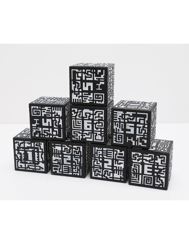 Set 8 cuburi QR Avantis ClassVR cu modele 3D