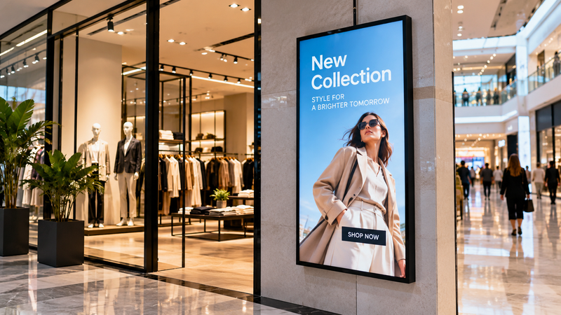 Digital signage pentru retail și HoReCa: cum alegi ecranul potrivit
