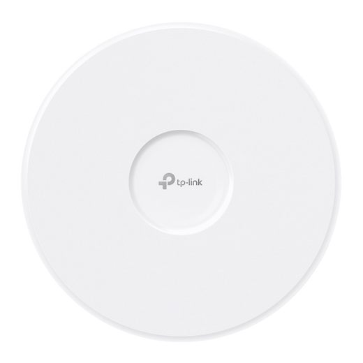 TP-Link Omada BE9300 – Access Point Wi-Fi 7 tri-band, montaj pe tavan, port 10G, MU-MIMO, PoE++ 802.3bt, management centralizat SDN