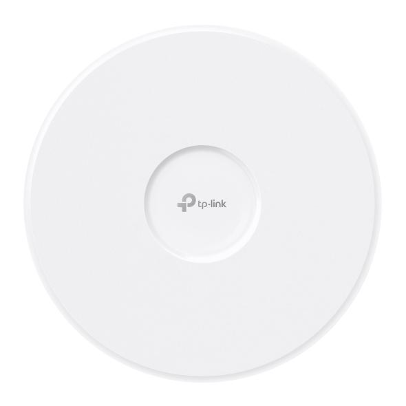 TP-Link Omada BE9300 – Access Point Wi-Fi 7 tri-band, montaj pe tavan, port 10G, MU-MIMO, PoE++ 802.3bt, management centralizat SDN