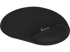 Mousepad ergonomic MediaRange cu suport pentru încheietura mâinii – suprafață textilă robustă, umplutură cu gel, bază antiderapantă