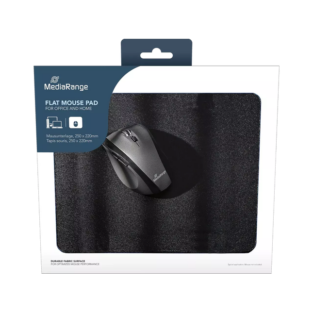 Mousepad MediaRange – suprafață textilă durabilă, bază antiderapantă, precizie optimizată pentru orice tip de mouse