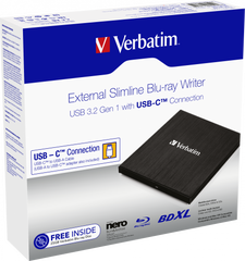 BLU-RAY WRITER VERBATIM USB 3.1 + USB-C