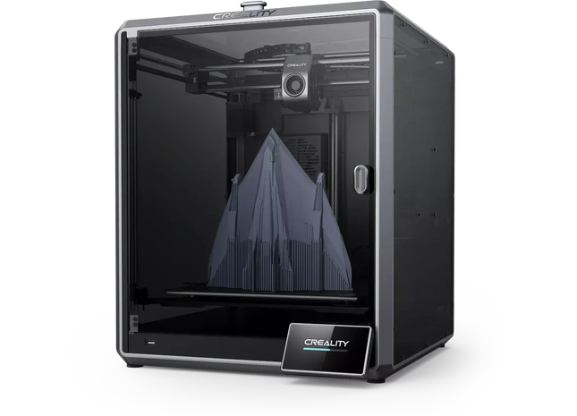 Imprimanta 3D Creality K1 Max – 1 extruder, 8 GB, Carcasa semi-inchisa, viteza 600 mm/s, volum 300×300×300 mm, nivelare automata completa si inteligenta artificiala integrata