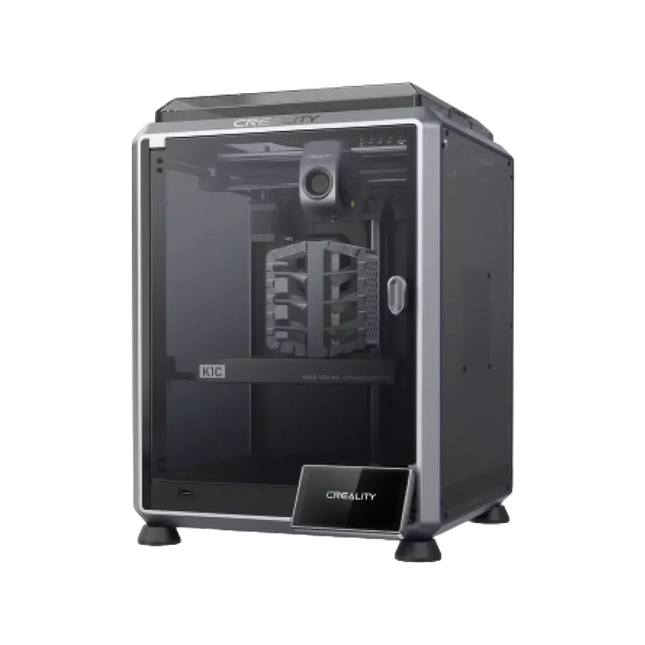 Imprimantă 3D Creality K1C Gri – viteză 600 mm/s, duză 300 °C, volum 220×220×250 mm, extruder direct drive