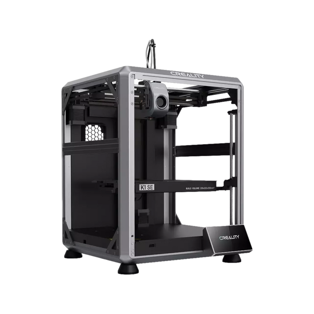 Imprimantă 3D Creality K1 SE – viteză 600 mm/s, volum 220×220×250 mm, sistem CoreXY, Carcasă open frame și extruder dual-gear de înaltă precizie