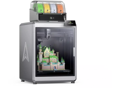 Imprimantă 3D Creality K2 Plus Combo cu volum 350×350×350 mm, imprimare multicolor până la 16 filamente, viteză 600 mm/s
