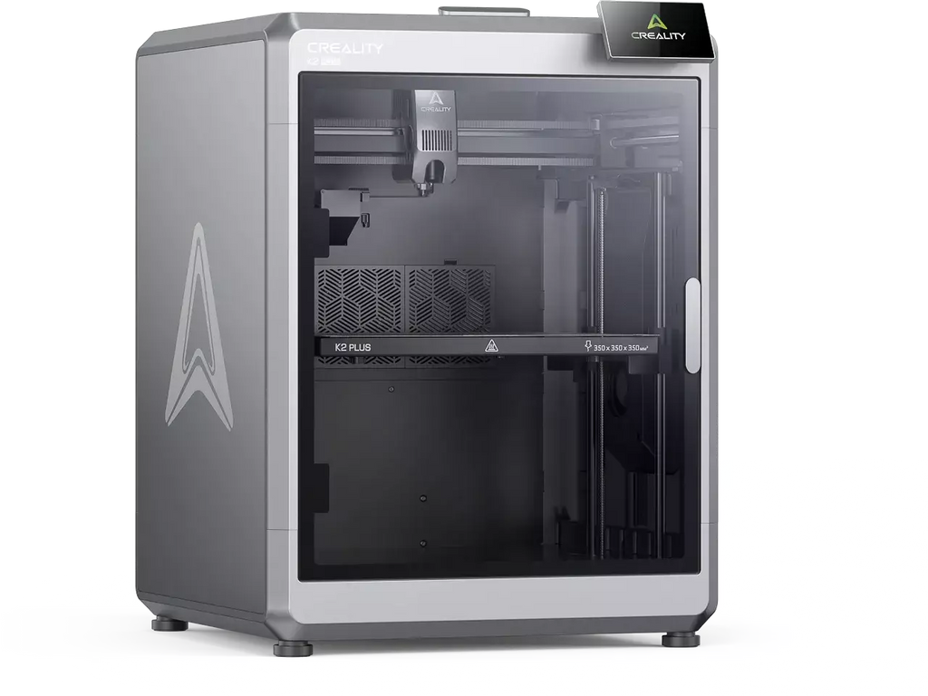 Imprimantă 3D Creality K2 Plus – volum 350×350×350 mm, viteză 600 mm/s, imprimare multicoloră, cameră inteligentă și control automat complet
