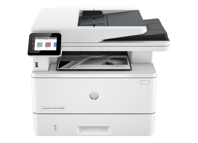Multifunctional Monocrom HP LaserJet Pro MFP, A4, Wireless, Fax, Duplex, Retea, Alb, 4102fdw, 40 ppm