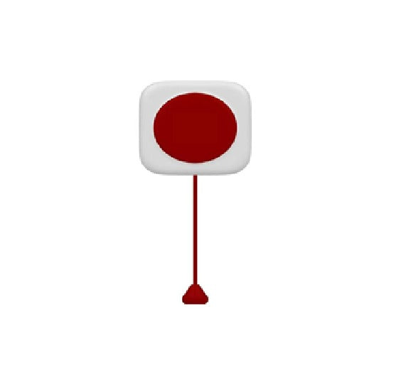 Buton de apel pat pacient Hikvision DS-KHS3100, instalare pe perete, lungime sfoara: 60cm, putere de alimentare: 9 - 24 VDC, dimensiuni: 86.4mm×86.4mm×19mm, temperatura de functionare: -10°C - 55°C.