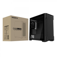 Carcasă PC GIGABYTE C102 GLASS – design elegant din sticlă securizată, format Midi Tower, compatibilă cu plăci micro-ATX și Mini-ITX