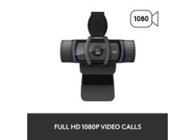 Logitech Pro HD C920s – cameră web Full HD 1080p cu lentilă avansată și privacy shutter