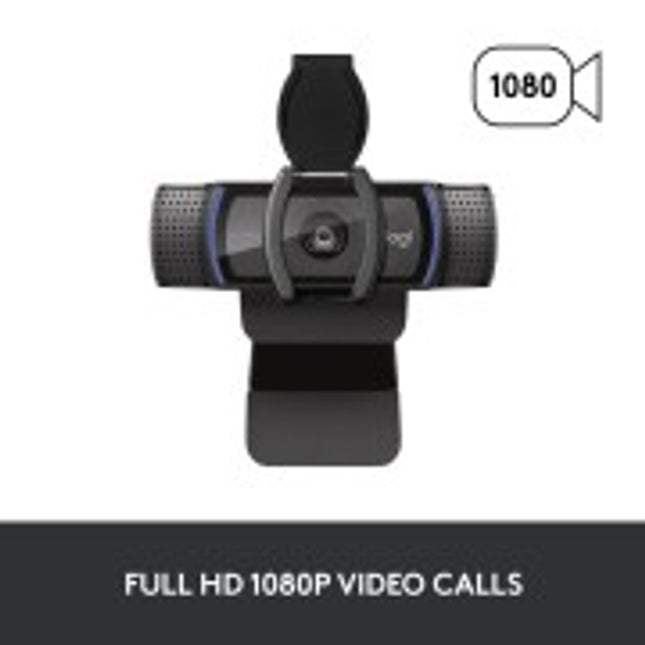 Logitech Pro HD C920s – cameră web Full HD 1080p cu lentilă avansată și privacy shutter