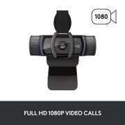 Logitech Pro HD C920s – Full HD 1080p Webcam with Advanced Lens and Privacy Shutter
