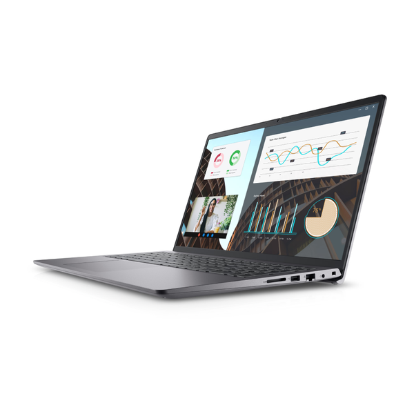 Laptop Dell Vostro 3530, 15.6 inch FHD (1920 x 1080) 120Hz 250 nits WVA Anti- Glare LED Backlit Narrow Border Display, Carbon Black Palmrest without Finger Print Reader, Carbon Black, 13th Generation Intel Core i5-1335U
