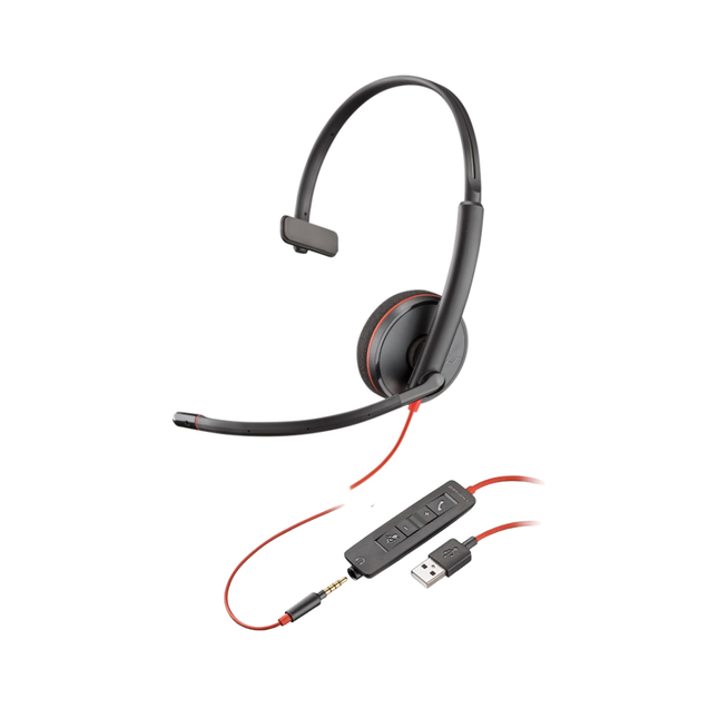 Cască Poly Blackwire C3215, USB-A, 209746-201