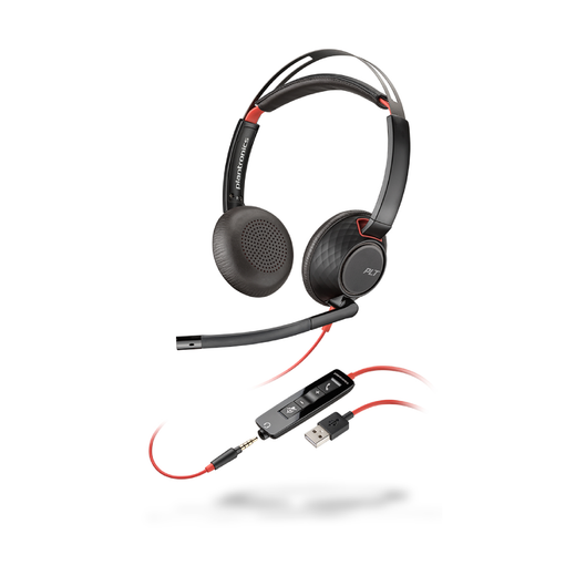 Căști cu fir Poly Blackwire 5220, USB-A, 207576-201