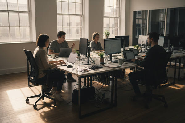 Echipa Digimart la birou