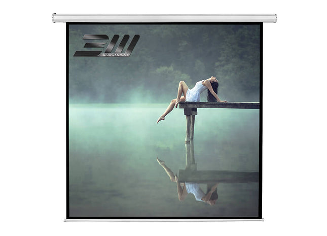 Electric projection screen 200x200 cm Blackmount 1:1 wall ceiling