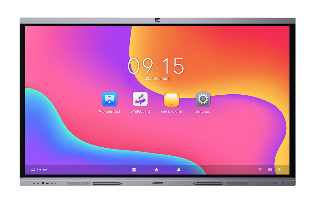 HORIZON A3A 65 inch A13 – ecran interactiv 4K pentru educație și business