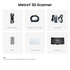 Revopoint MetroY: Scanner 3D cu laser albastru wireless pentru piese de lucru mici și medii