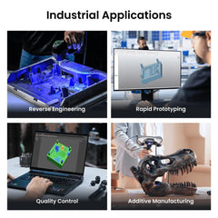 Revopoint MetroY: Scanner 3D cu laser albastru wireless pentru piese de lucru mici și medii