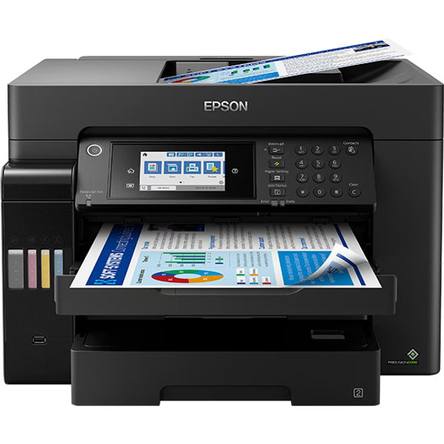 Multifunctional inkjet color EPSON EcoTank L15160 CISS, A3+, USB, Wi-Fi, Retea, Fax