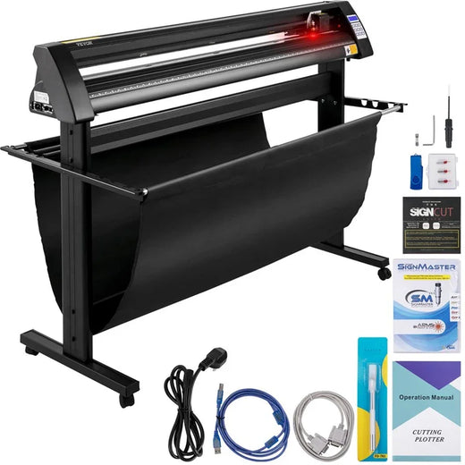 Mașină de tăiat vinil VEVOR 1350mm - cu ecran LED semi-automat