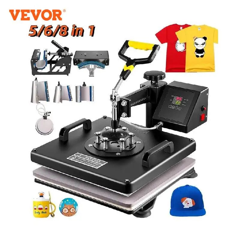 Mașină presare la căldură VEVOR - pentru imprimare pe tricou cu display digital