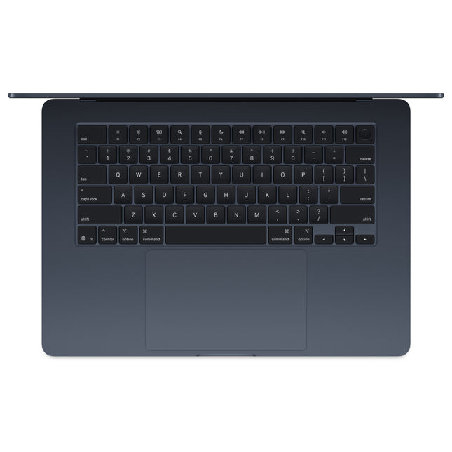 Laptop APPLE MacBook Air 15, Apple M4, 15.3" Retina Display, 16GB, SSD 256GB, 10-core GPU, macOS Sequoia, Midnight, Tastatura layout INT