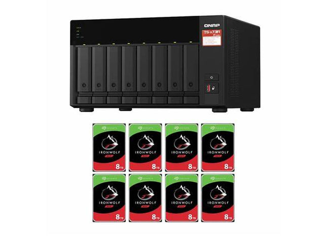 QNAP TS-873A-8G – NAS 8-Bay cu AMD Ryzen și Switch 2.5GbE inclus