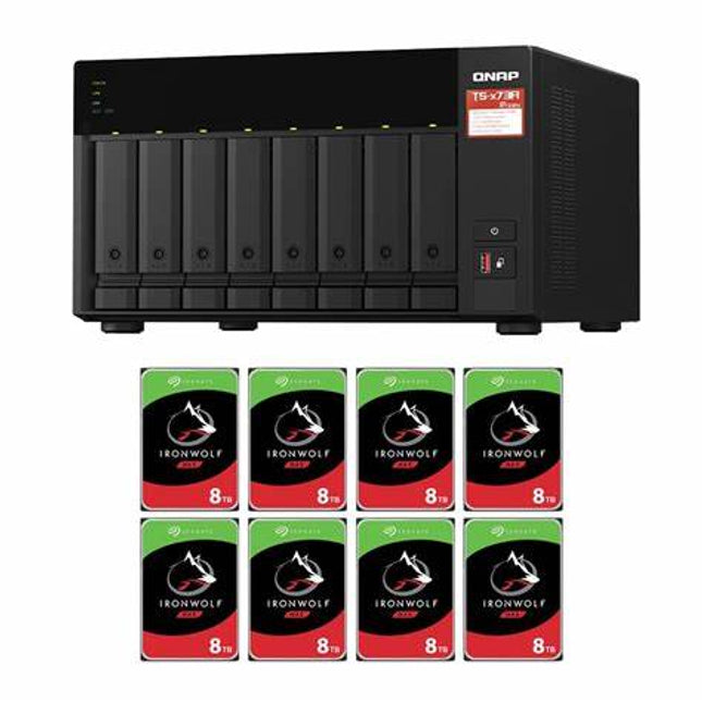QNAP TS-873A-8G – NAS 8-Bay cu AMD Ryzen și Switch 2.5GbE inclus
