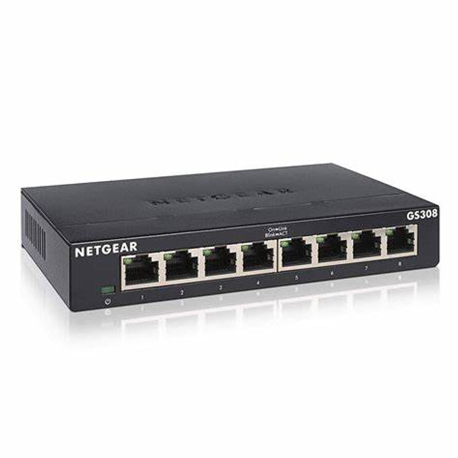 NETGEAR GS308-300PES – Switch Gigabit 8 Porturi, Unmanaged, Layer 2