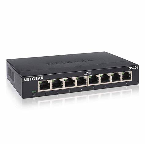 NETGEAR GS308-300PES – Switch Gigabit 8 Porturi, Unmanaged, Layer 2