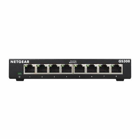 NETGEAR GS308-300PES – Switch Gigabit 8 Porturi, Unmanaged, Layer 2