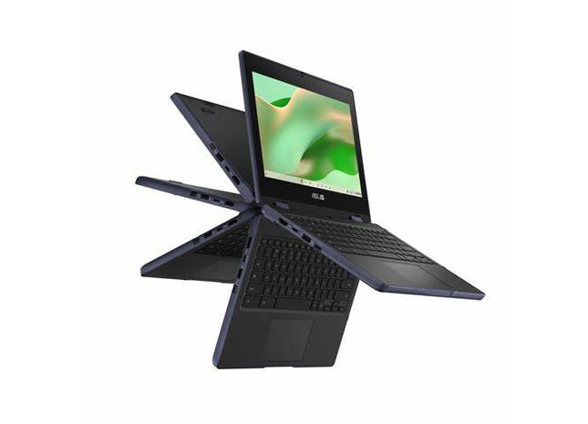 ASUS Chromebook CR11 Flip (CR1104FTA) – laptop convertibil 11.6” HD tactil, Intel® N150, 8 GB RAM, 64 GB eMMC, Wi-Fi 6, stylus USI 2.0 inclus, ChromeOS, garanție 2 ani