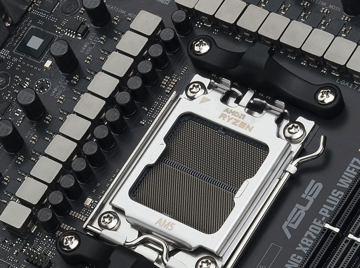 Placă de bază ASUS TUF GAMING X870E-PLUS WIFI7 – socket AM5, DDR5, PCIe 5.0, Wi-Fi 7, chipset AMD X870E, format ATX