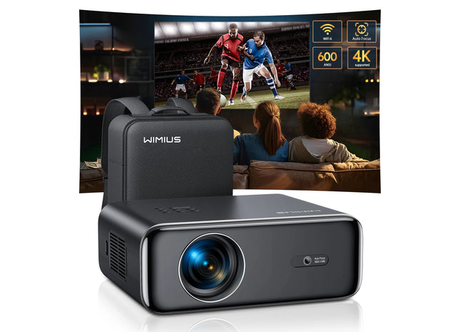 WiMiUS P62 - Auto Focus/4K cu WiFi 6 si Bluetooth 5.2, 600ANSI