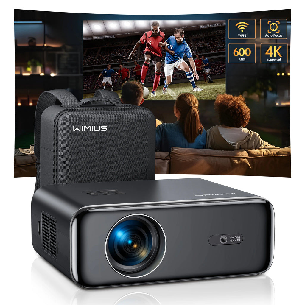 WiMiUS P62 - Auto Focus/4K cu WiFi 6 si Bluetooth 5.2, 600ANSI