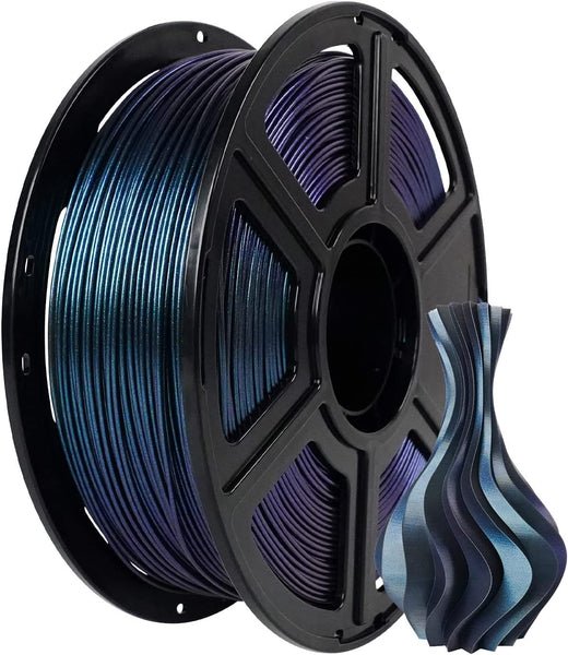 Filament Flashforge 1.75mm 1KG Multicolor PLA pentru imprimanta 3D - 2 culori- Pen Burnt Titanium / Nebula Violet