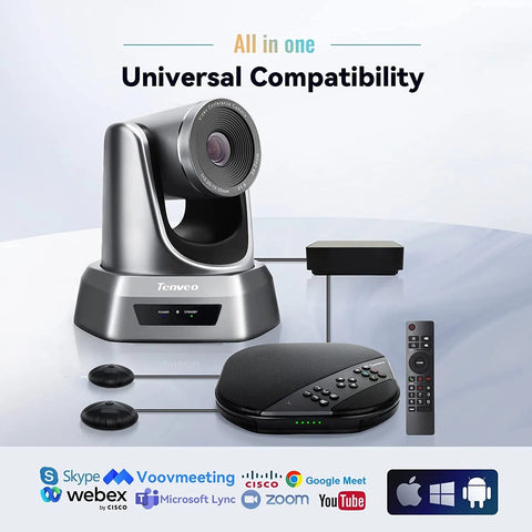 Sistem videoconferinte All in one Tenveo VA2000E, 3x zoom