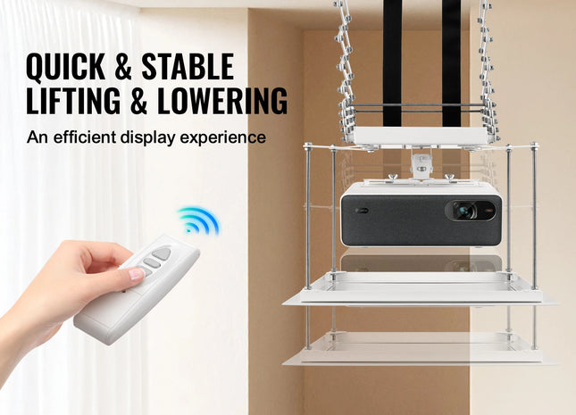 Proiector Lift Electric SucceBuy Tavan Ascuns Extensie 1.5 m Telecomanda Wireless