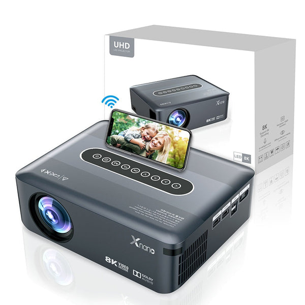 Videoproiector Transpeed Full HD HDR10+, 300ANSI LED, Android, 12000 Lumens, Dual wifi, compatibil 4k