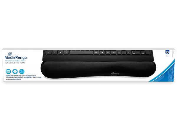 Suport ergonomic MediaRange pentru încheietura mâinii – spumă cu memorie, suprafață textilă, bază antiderapantă-DIGIMART